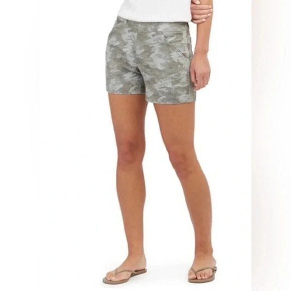 SPANX Stretch Twill Short - Stonewash Camo Comfort Stretchy Military Army - Picture 1 of 11